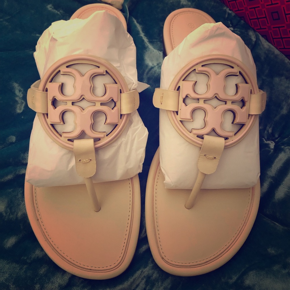 Tory Burch Metal Miller Sandals Sz 10- NEW!